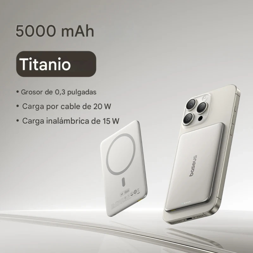 BASEUS - Cargador portátil 5000mAh